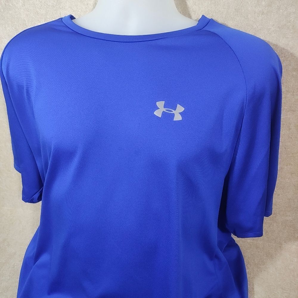 Under Armour The Tech Tee Shirt Blue Mens #3